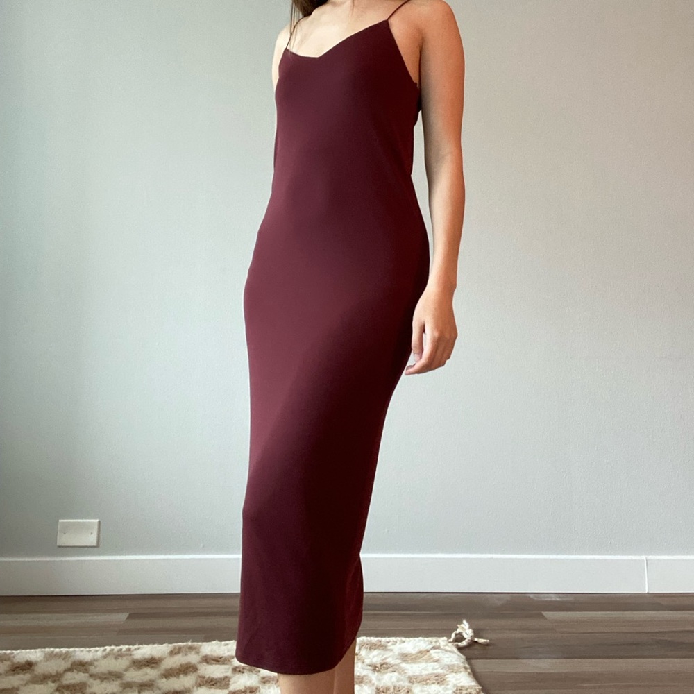 Zara | Burgundy Slip Dress
